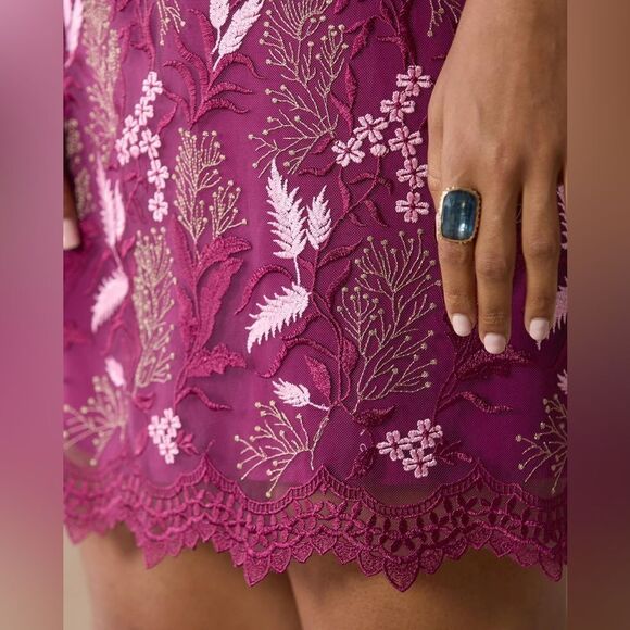 Sundance Seine Moonlight Dress NEW with tags Size XS Raspberry - Picture 4 of 16